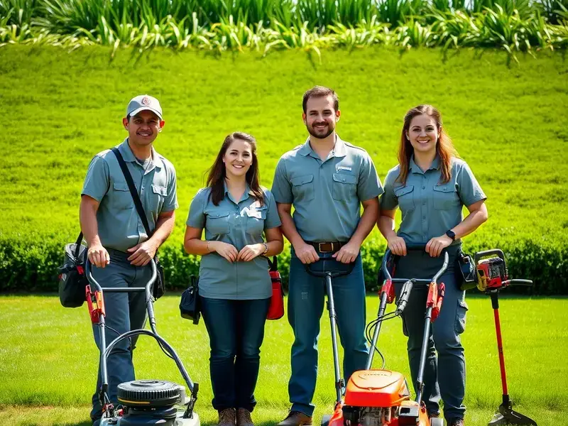 Vacationers Lawn Care team at work