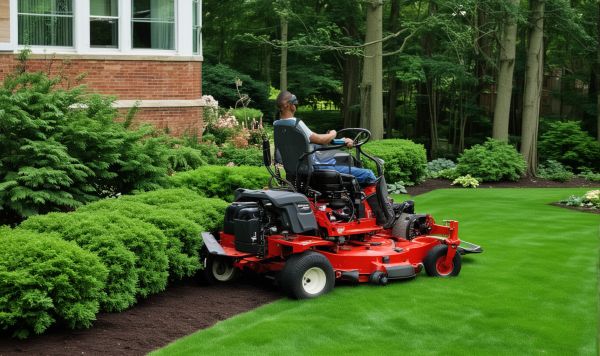 Beautiful transformed Texas lawn showing professional lawn care results